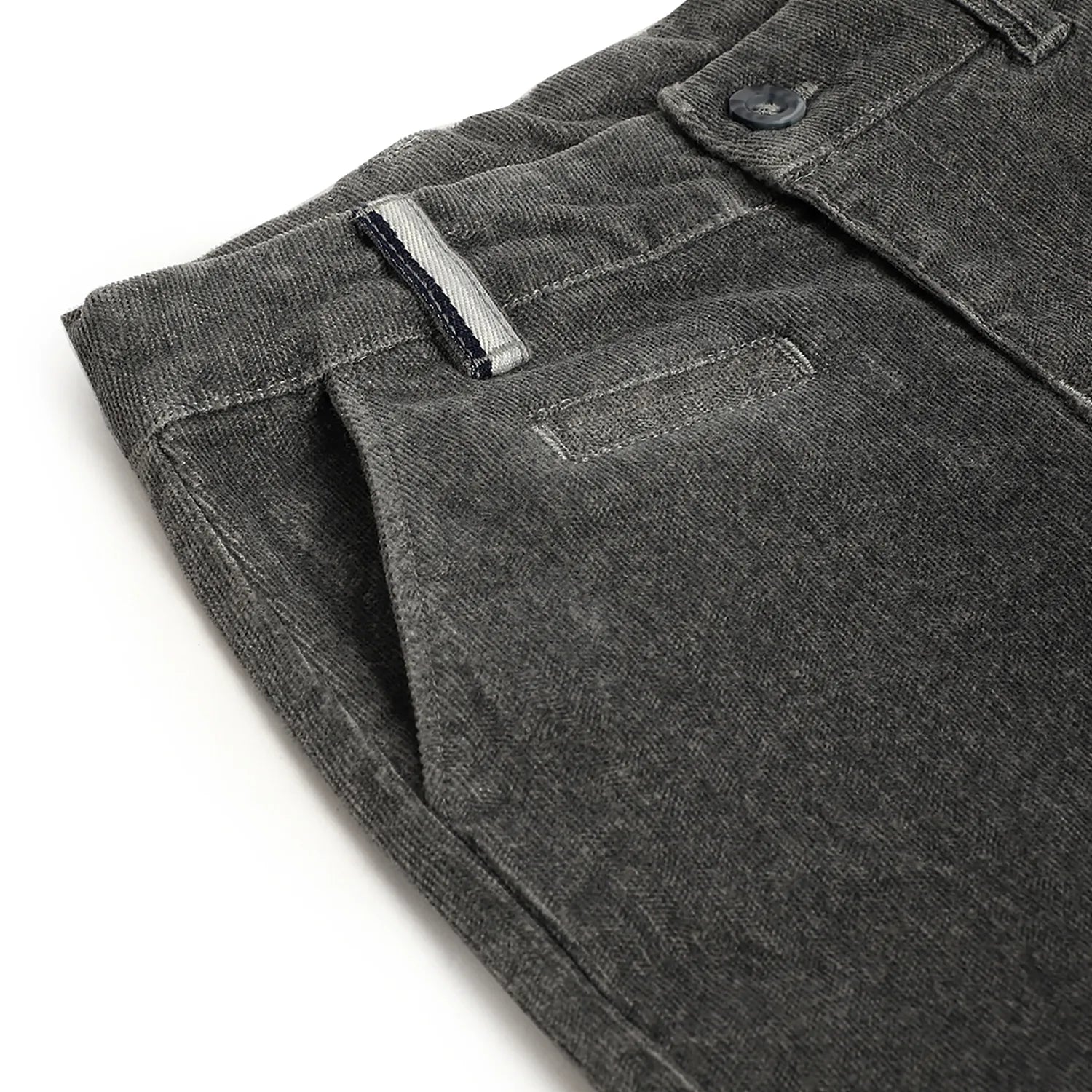 Boys Grey Cotton Trousers