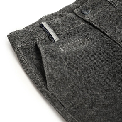 Boys Grey Cotton Trousers