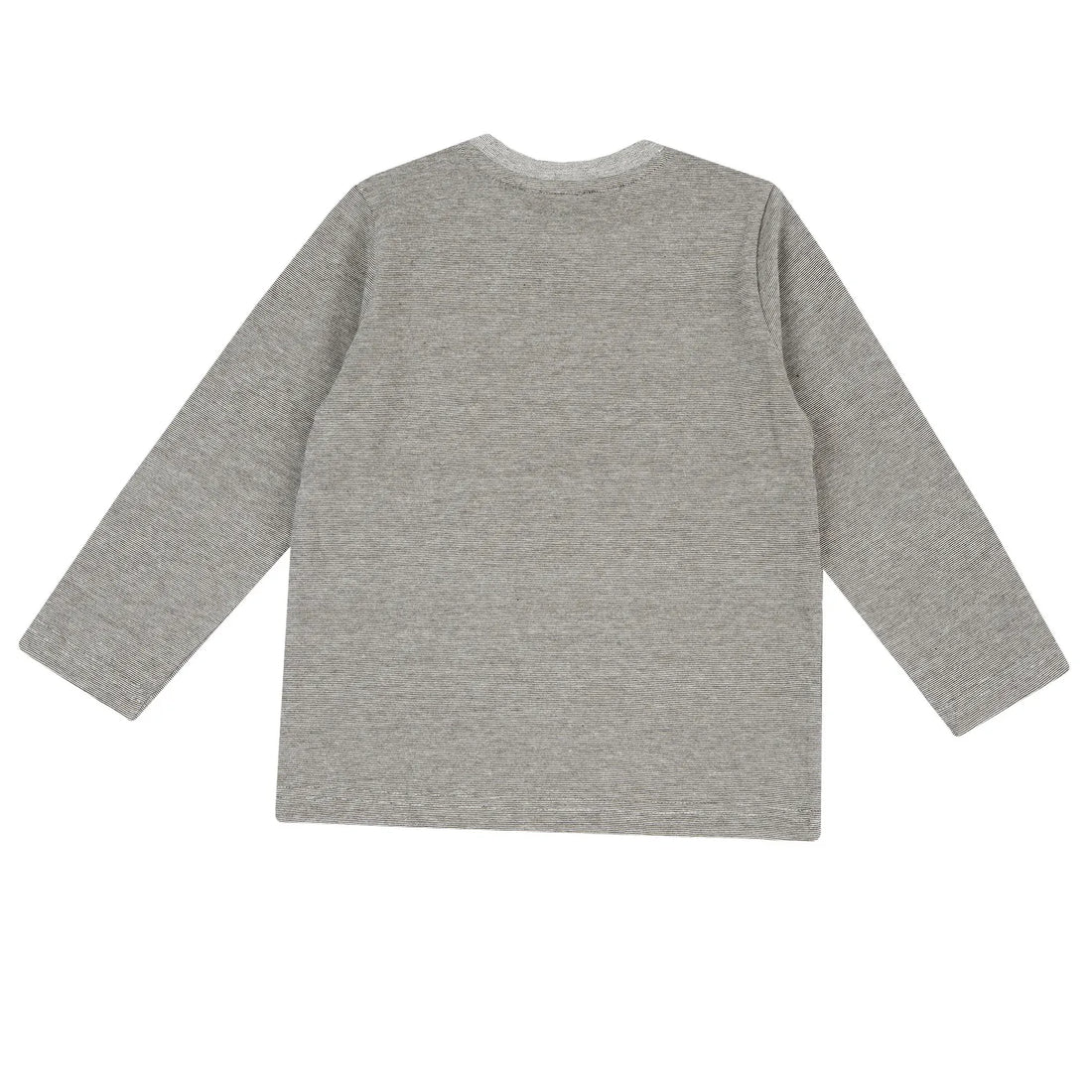 Boys Grey Embroidered Long Sleeve T-shirt