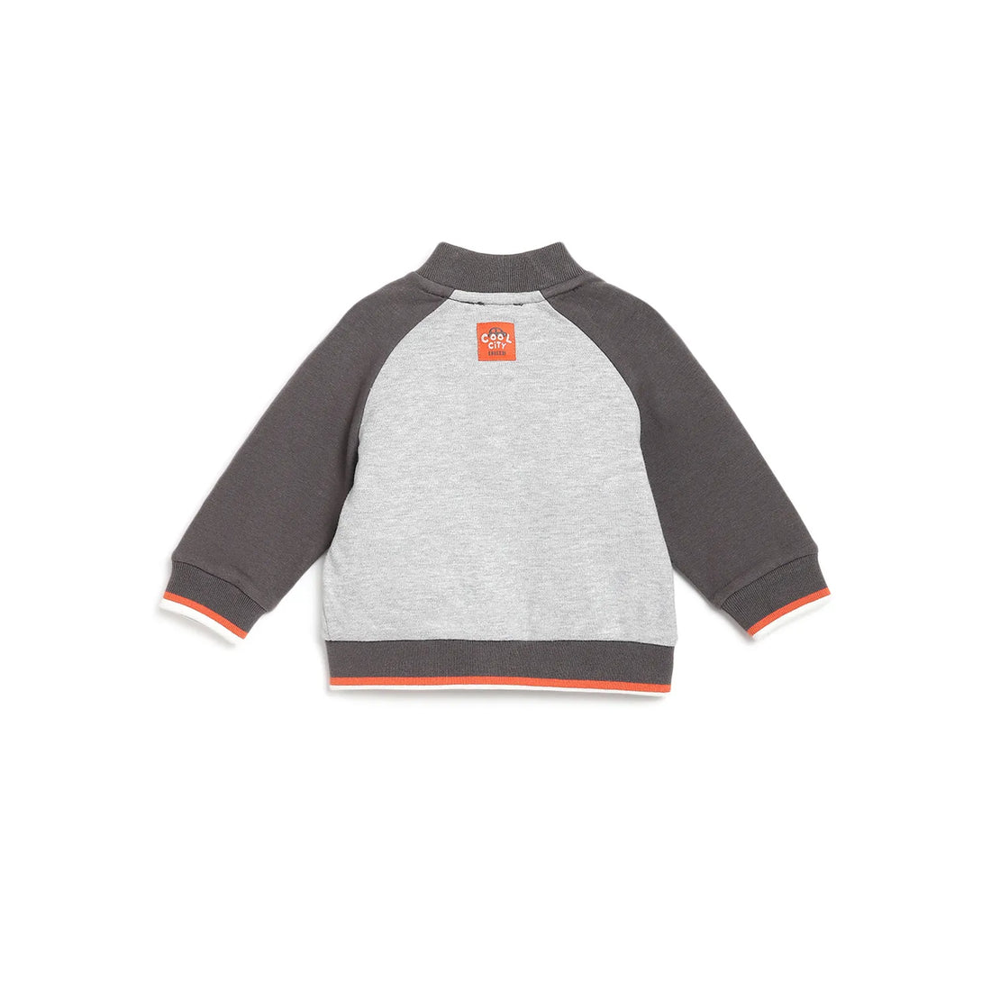 Boys Grey Embroidered Sweatshirt