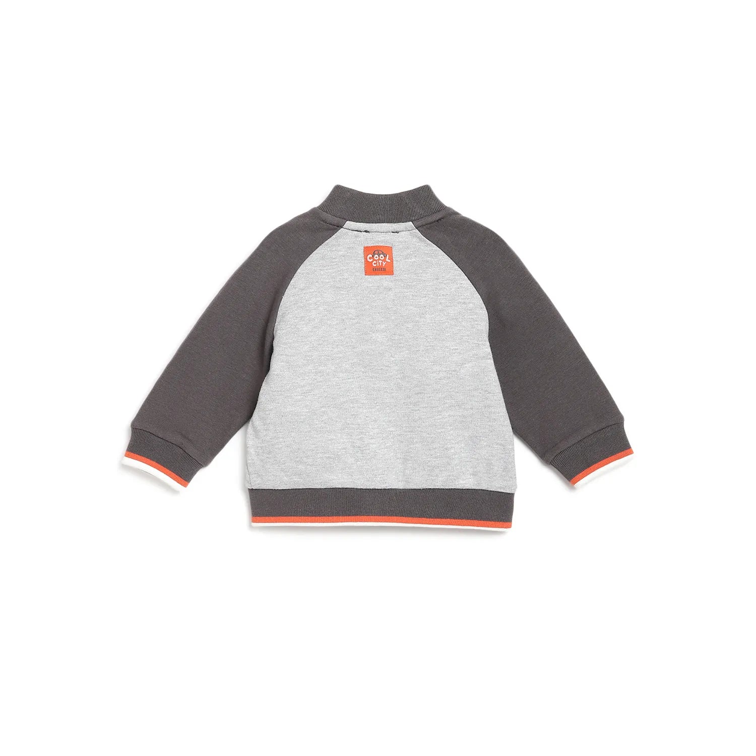Boys Grey Embroidered Sweatshirt