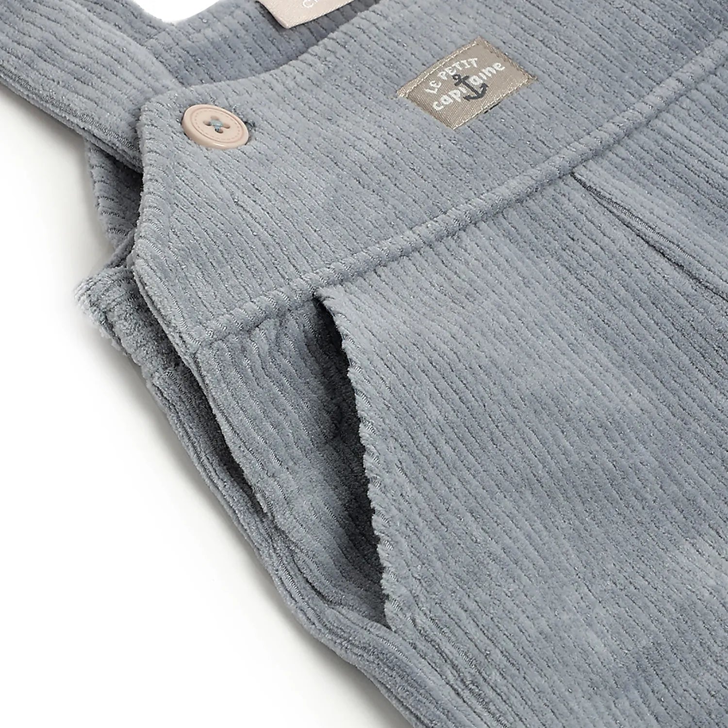 Boys Grey Medium Length Dungaree