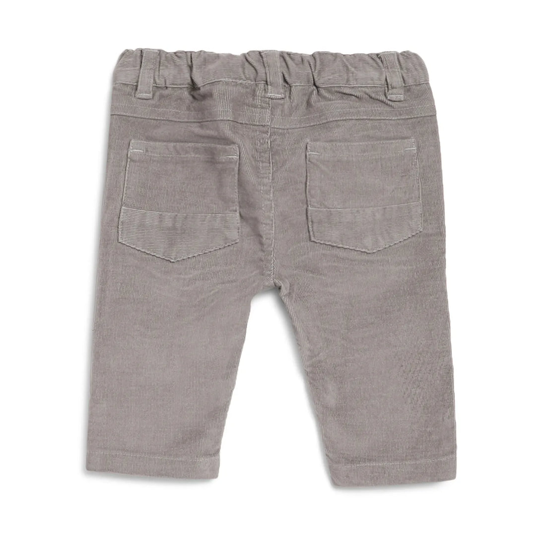 Boys Grey Mid-Rise Relaxed Fit Trousers