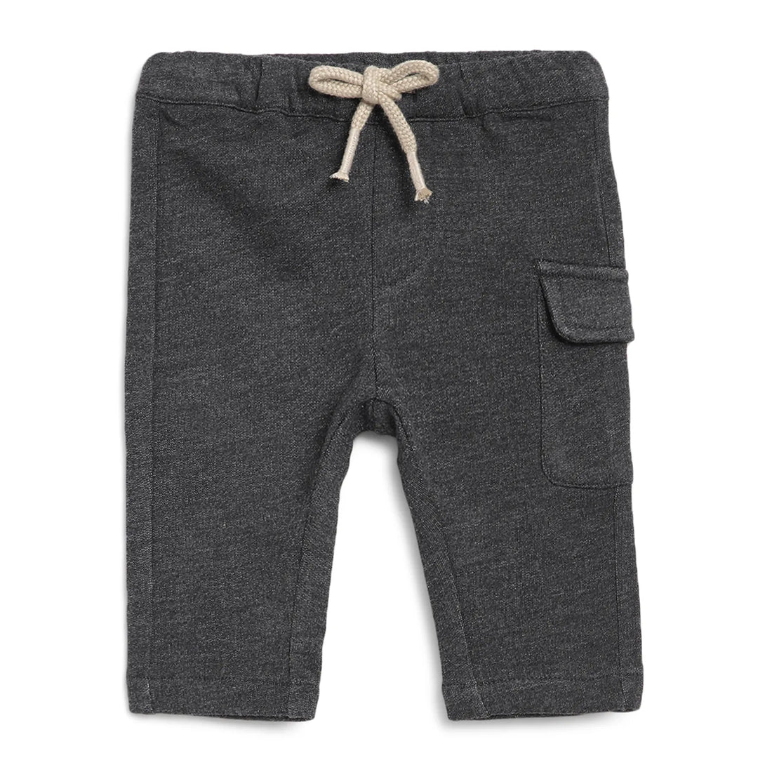 Boys Grey Mid-Rise Trousers