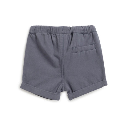 Boys Grey Printed Cotton Shorts