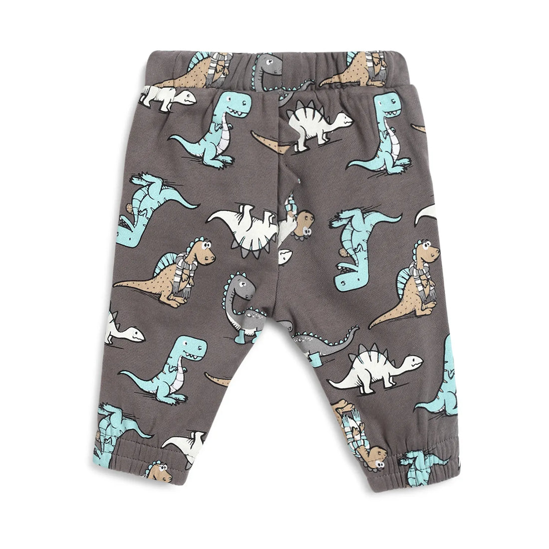 Boys Grey Printed Joggers