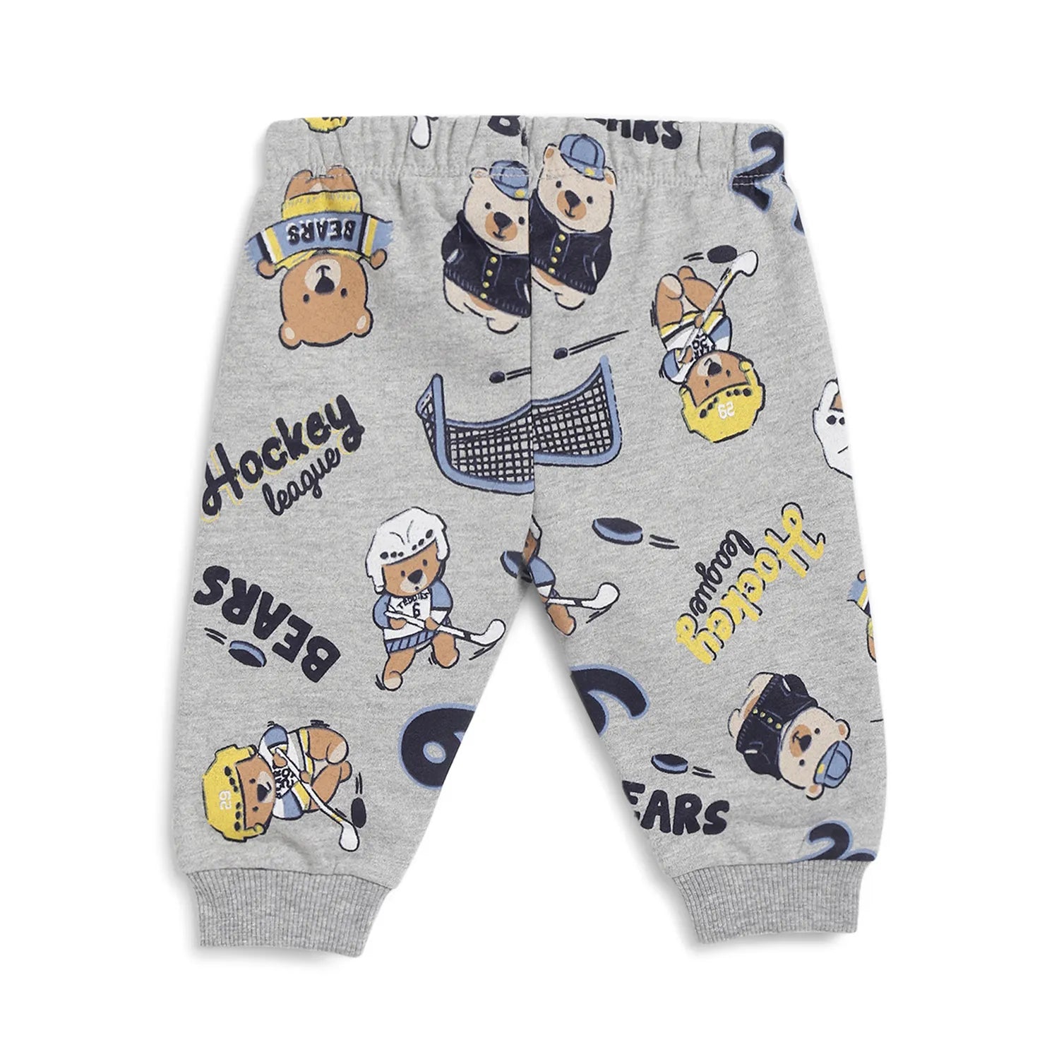 Boys Grey Printed Joggers