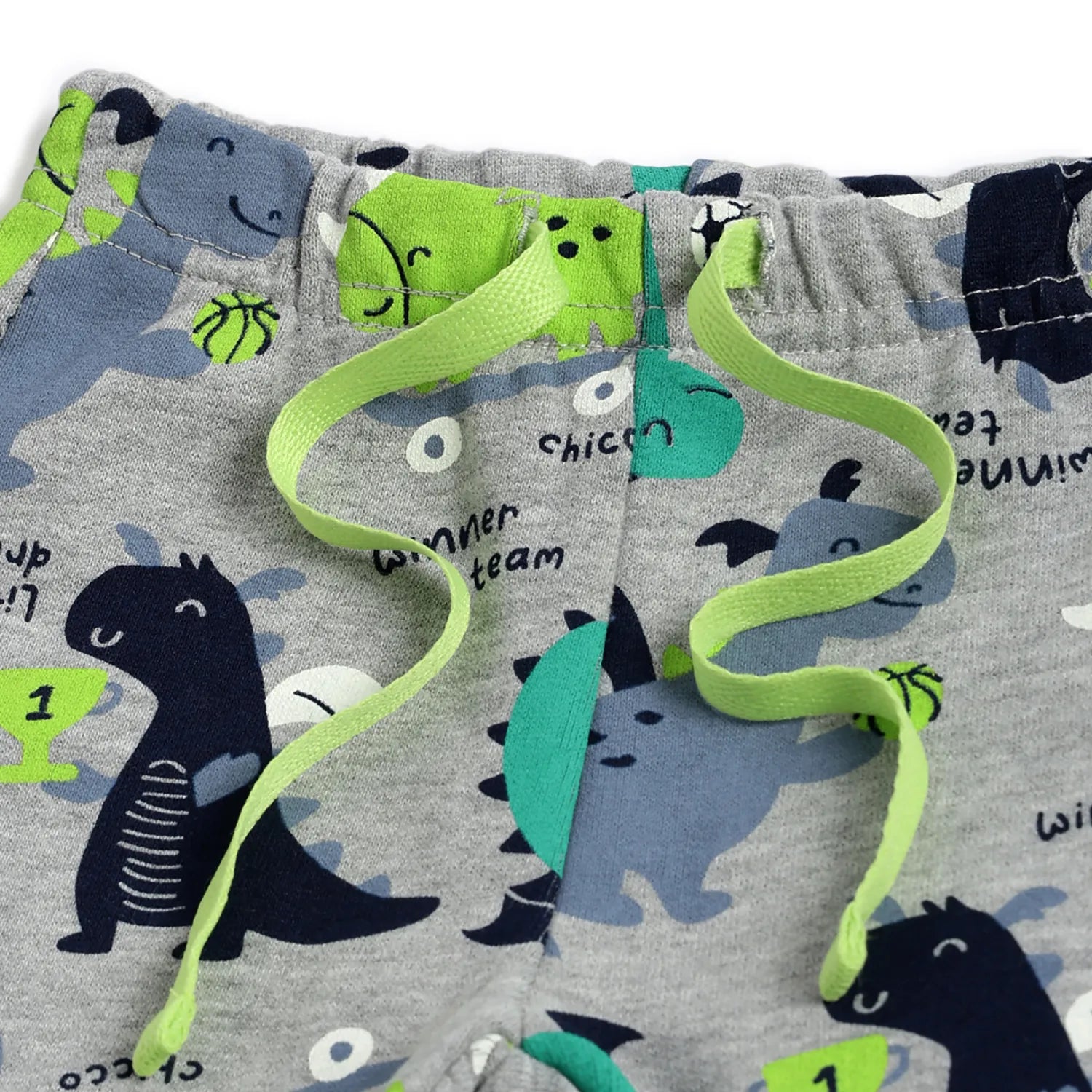 Boys Grey Printed Relaxed Joggers