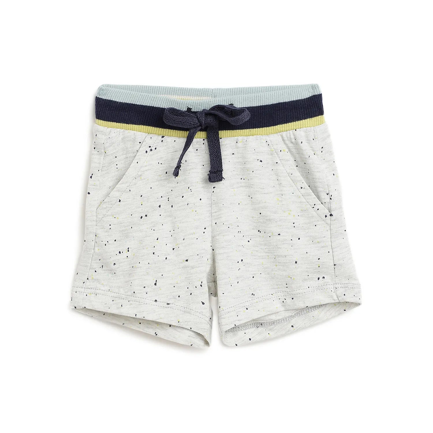 Boys Grey Printed Shorts