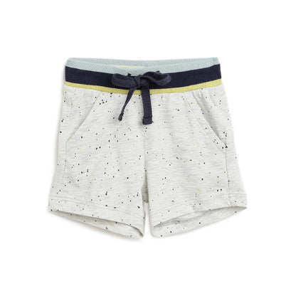 Boys Grey Printed Shorts