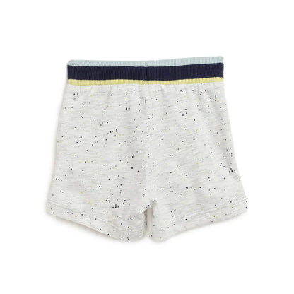 Boys Grey Printed Shorts