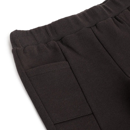 Boys Grey Solid Regular Fit Trousers