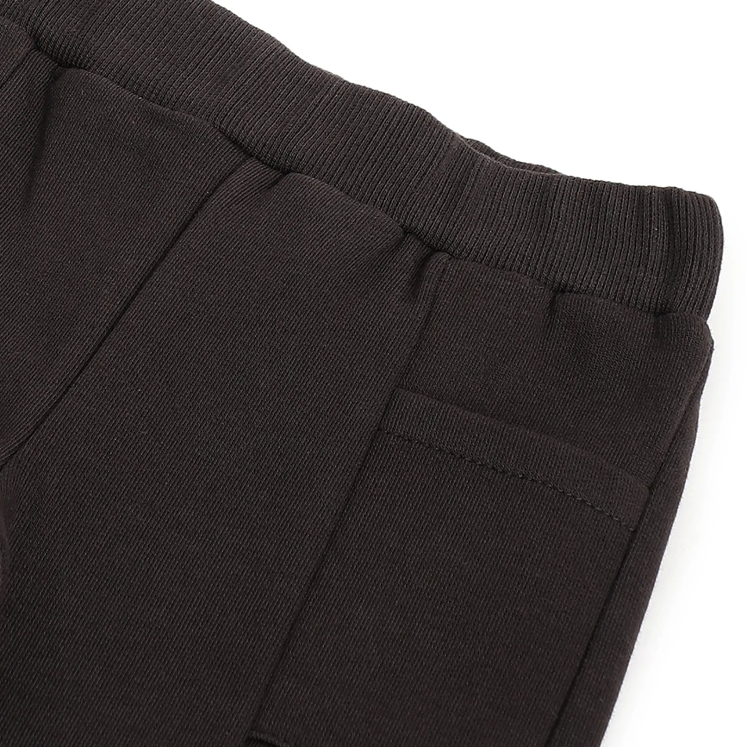 Boys Grey Solid Regular Fit Trousers