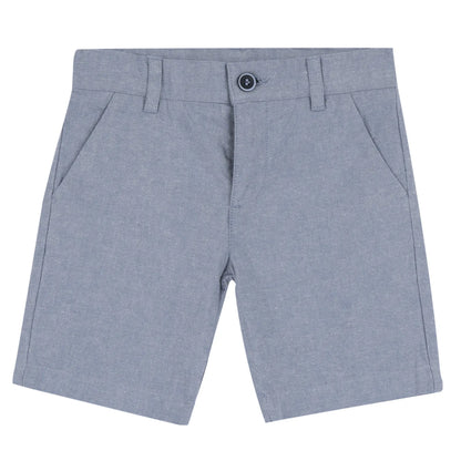 Boys Grey Solid Shorts