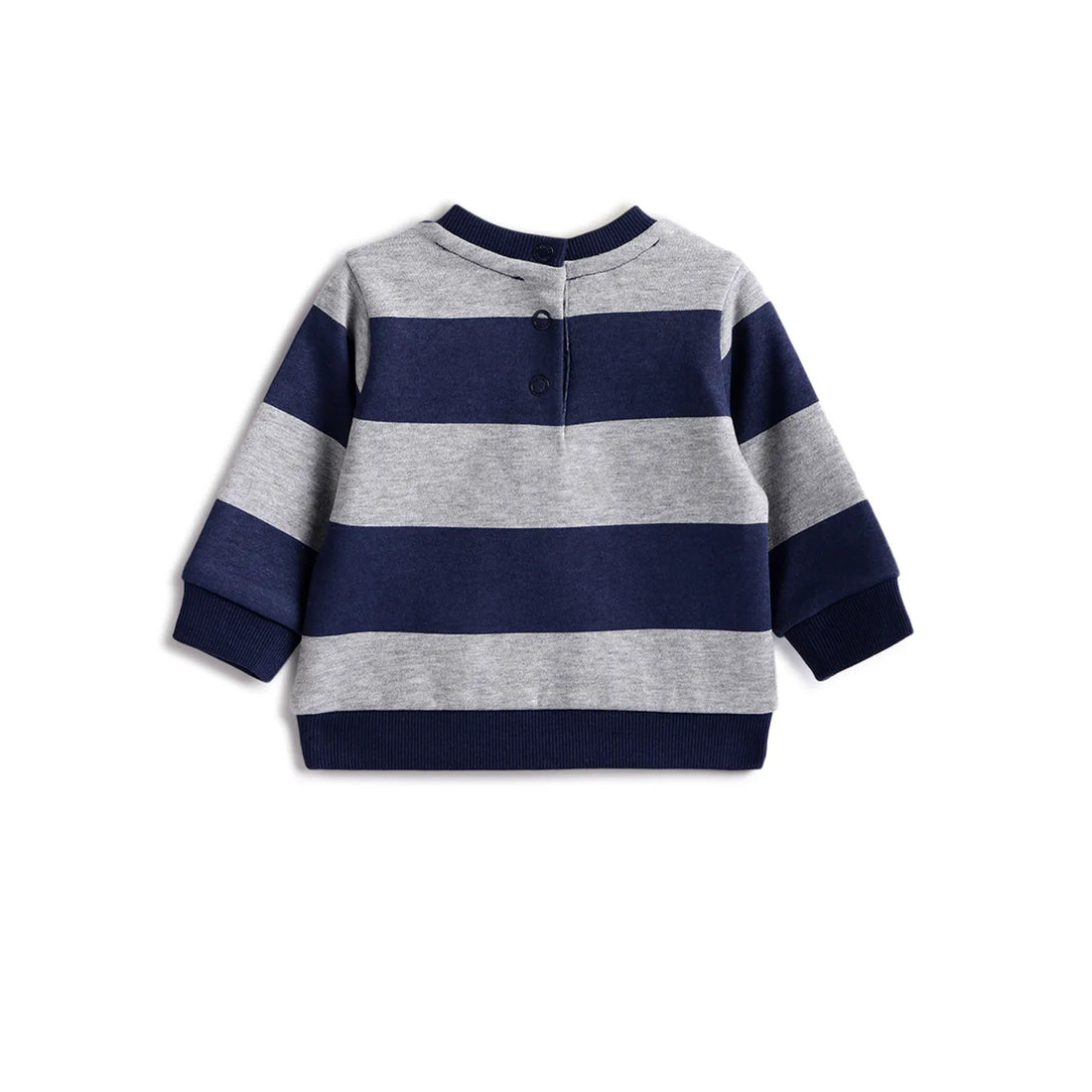 Boys Grey Striped Sweatshirt With Trouser