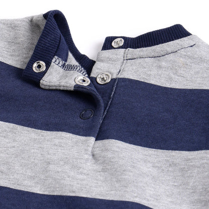 Boys Grey Striped Sweatshirt With Trouser