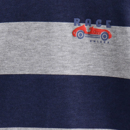 Boys Grey Striped Sweatshirt With Trouser