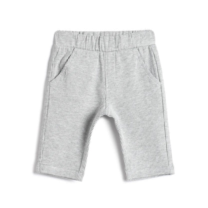 Boys Grey Striped Trousers