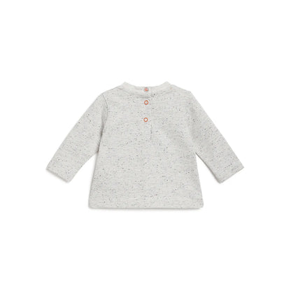 Boys Grey Typography Printed T-shirt