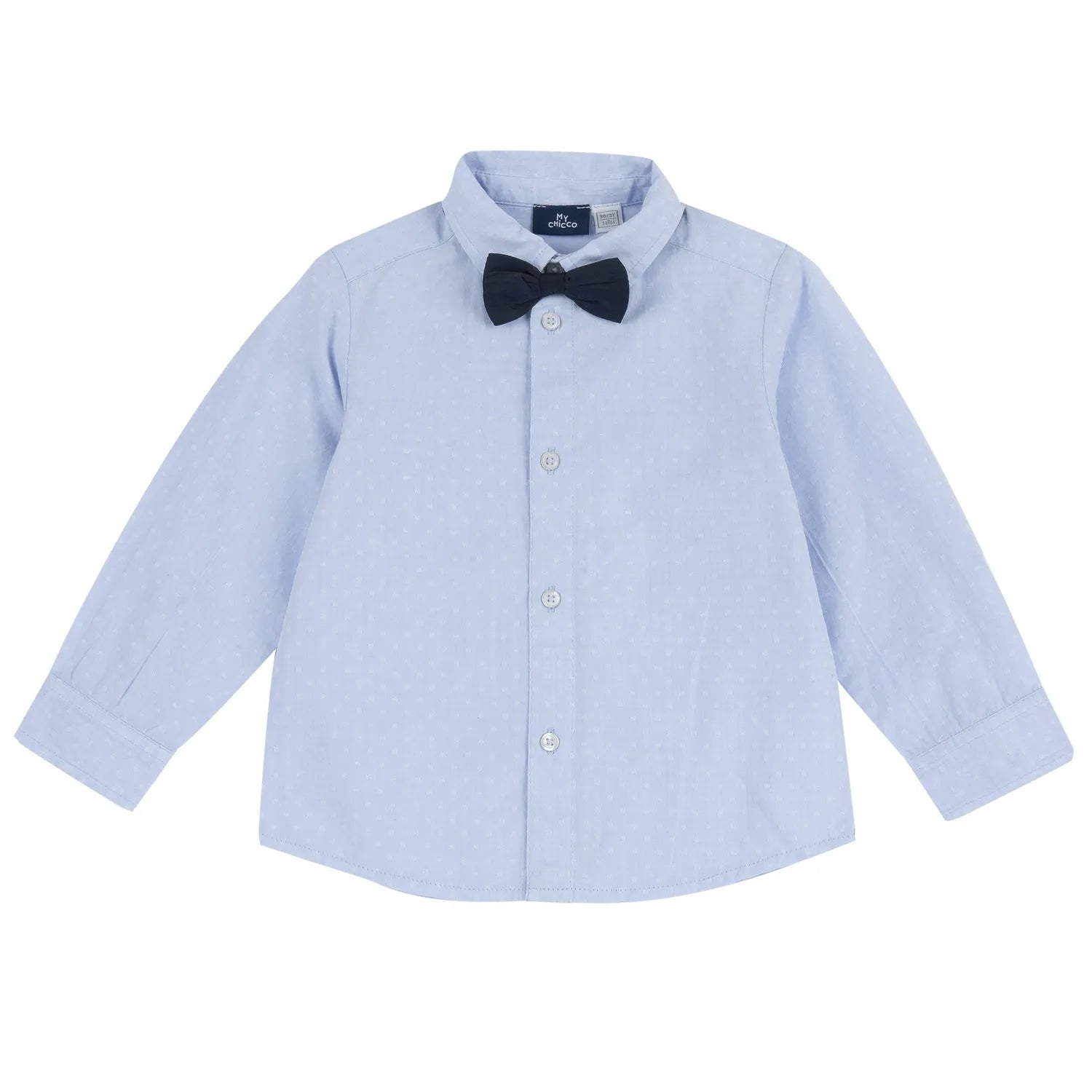 Boys Light Blue Solid Formal Shirt