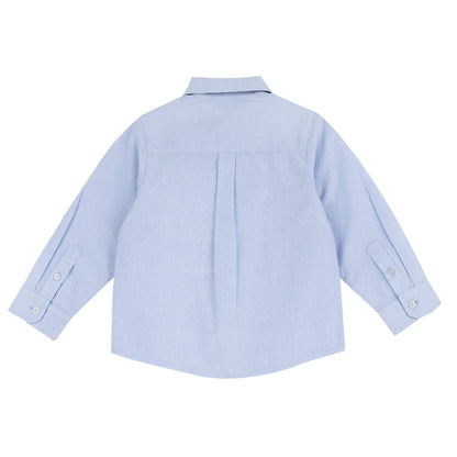 Boys Light Blue Solid Formal Shirt