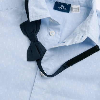 Boys Light Blue Solid Formal Shirt