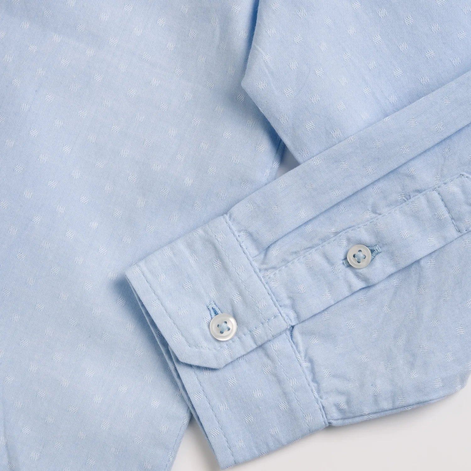 Boys Light Blue Solid Formal Shirt