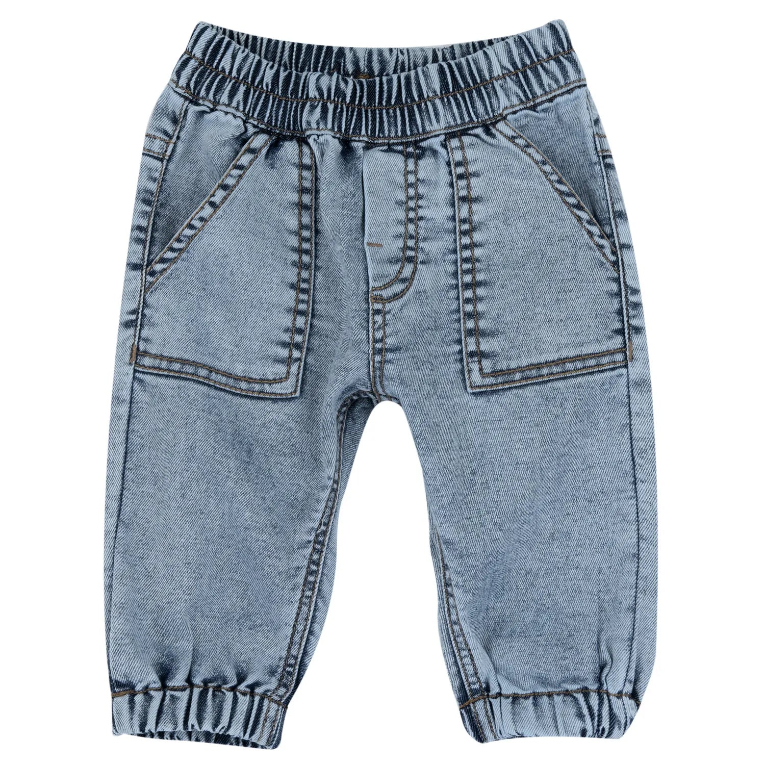 Boys Light Blue Solid Jeans