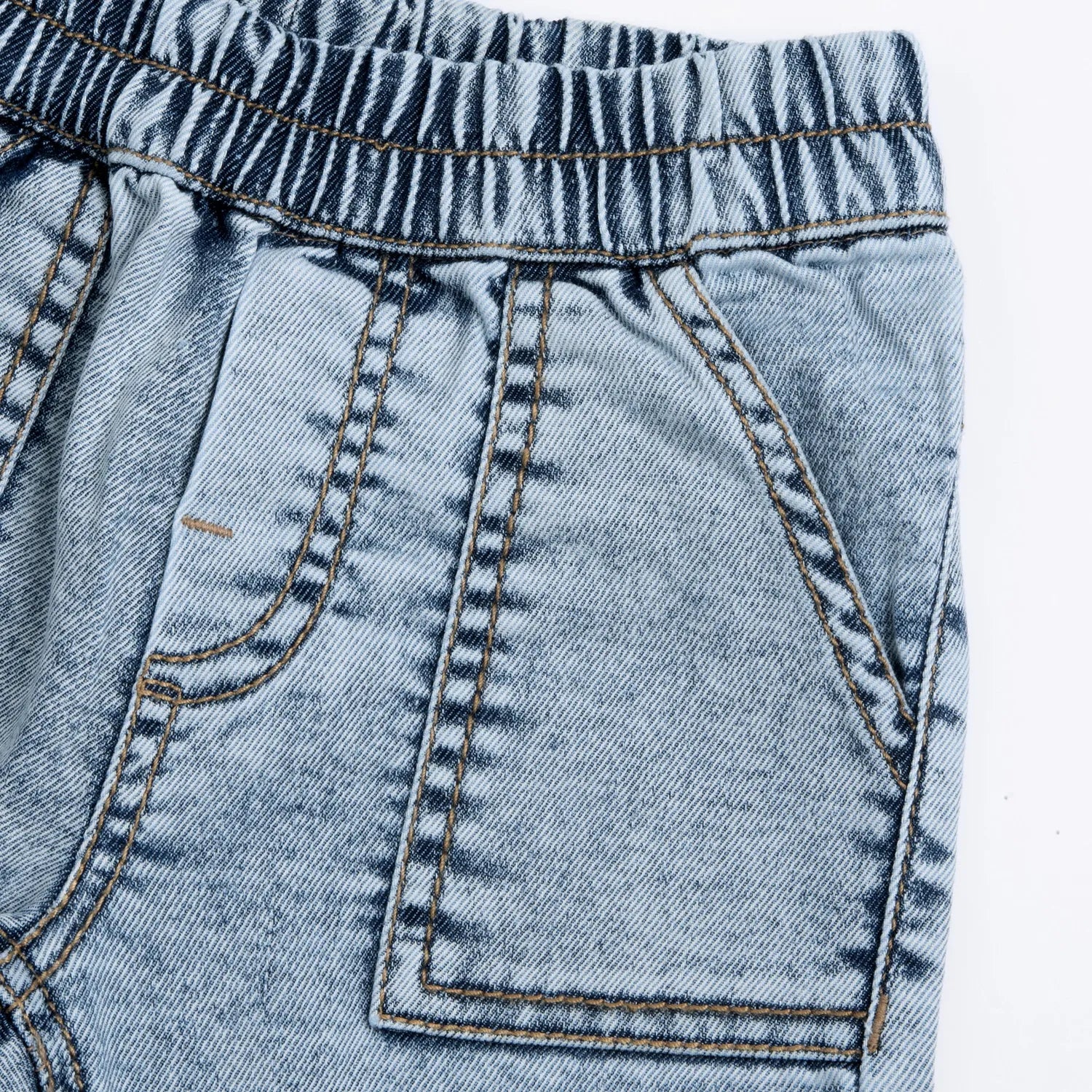 Boys Light Blue Solid Jeans
