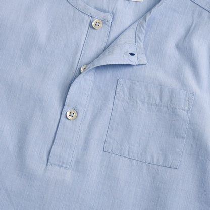 Boys Light Blue Solid Shirt