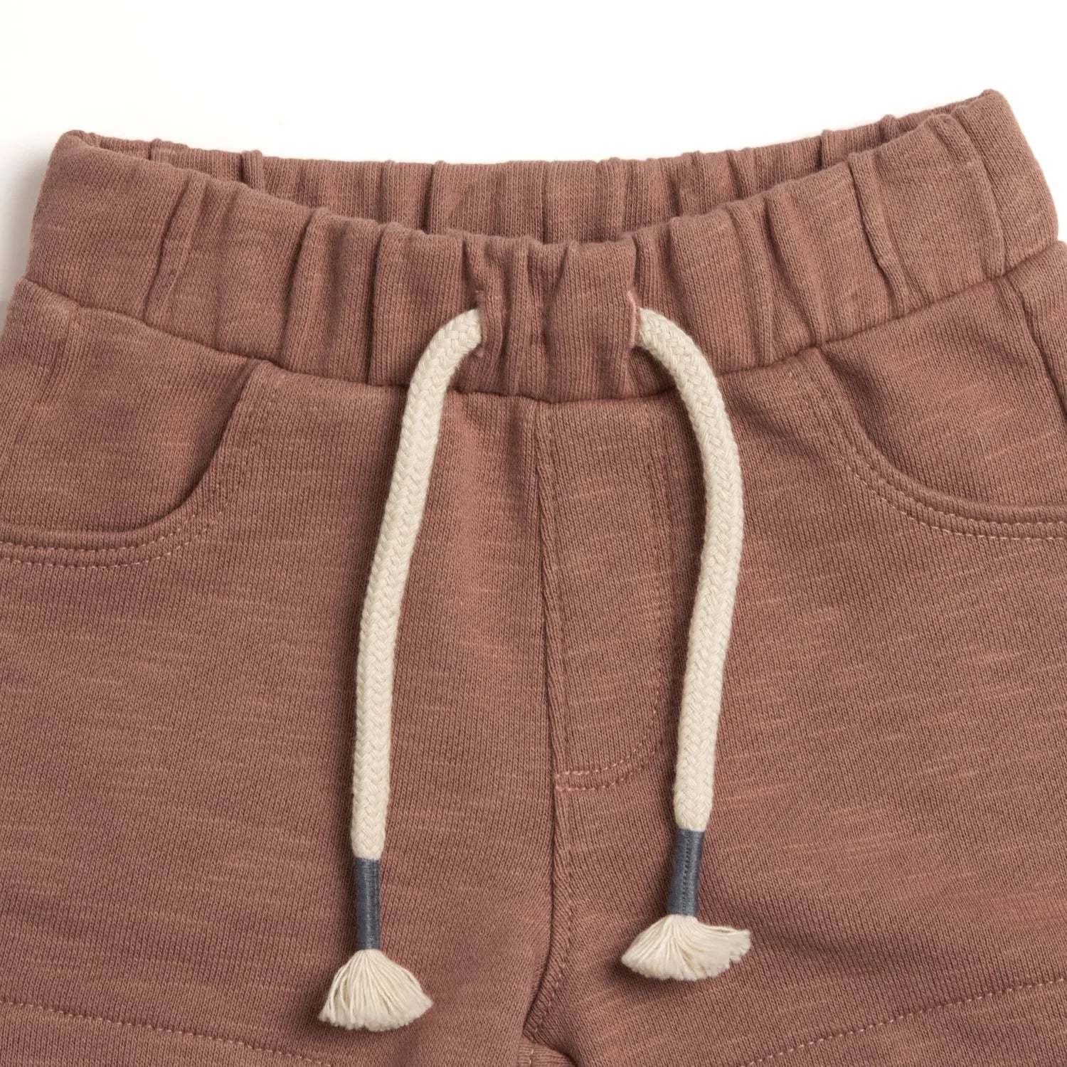 Boys Light Brown Solid Shorts