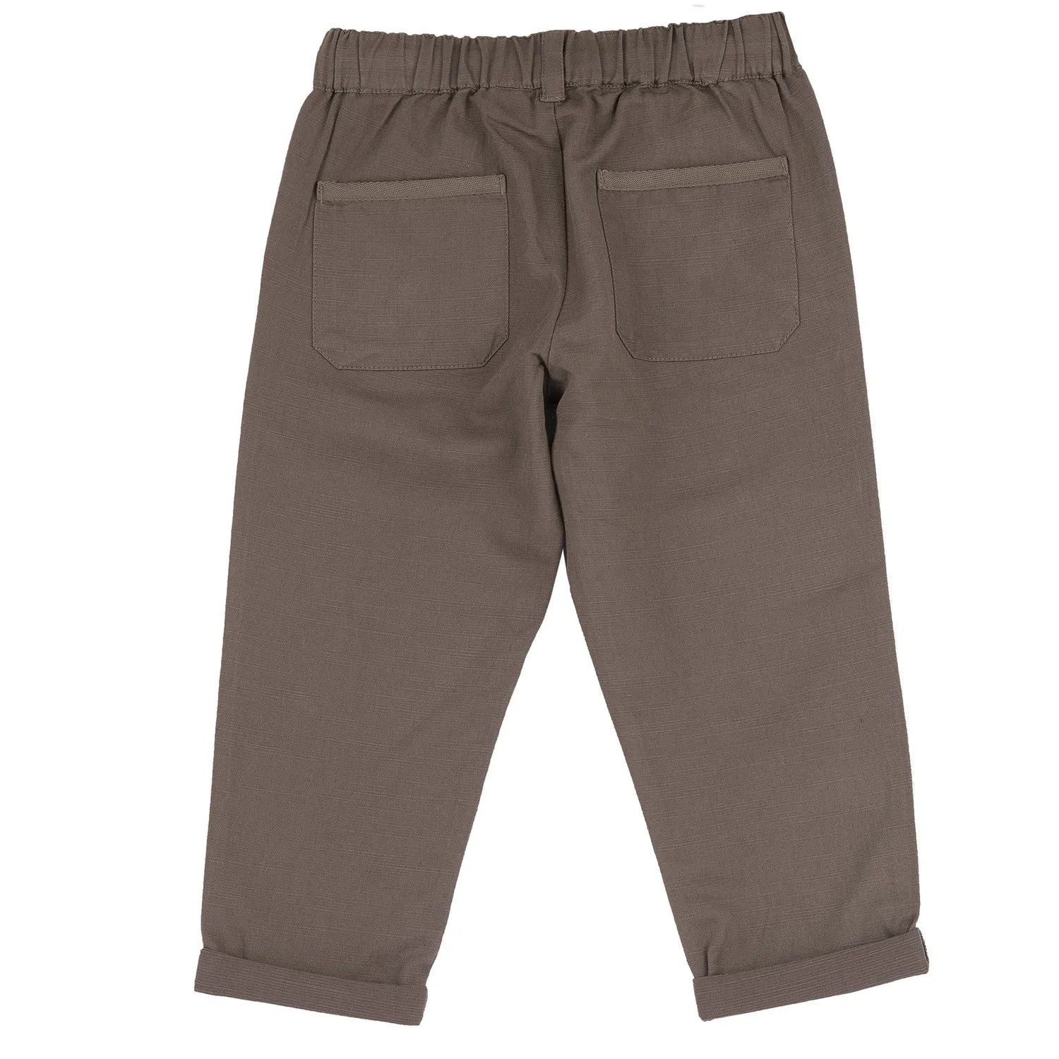 Boys Light Brown Solid Trouser