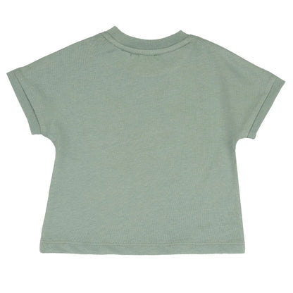 Boys Light Green Solid T-shirt