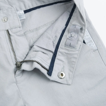 Boys Light Grey Solid Trouser