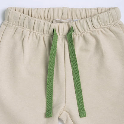 Boys Light Natural Embellished Joggers
