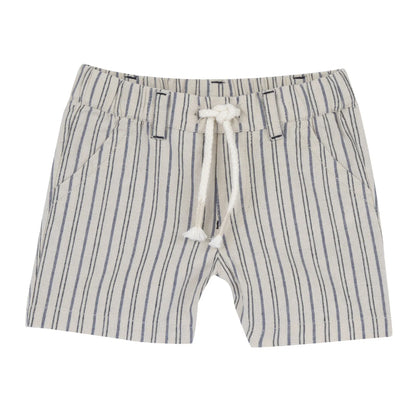 Boys Light Natural Embroidered Polo with Shorts