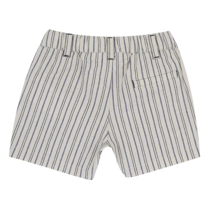 Boys Light Natural Embroidered Polo with Shorts