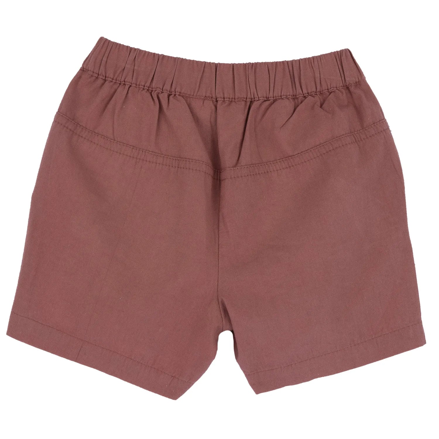 Boys Light Red Solid Shorts