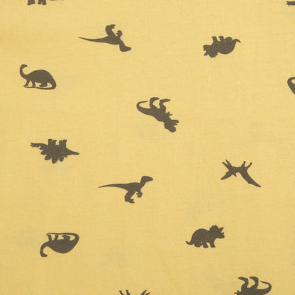 Boys Light Yellow Animal Printed T-shirt