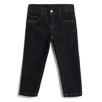 Boys Medium Blue Solid Jeans