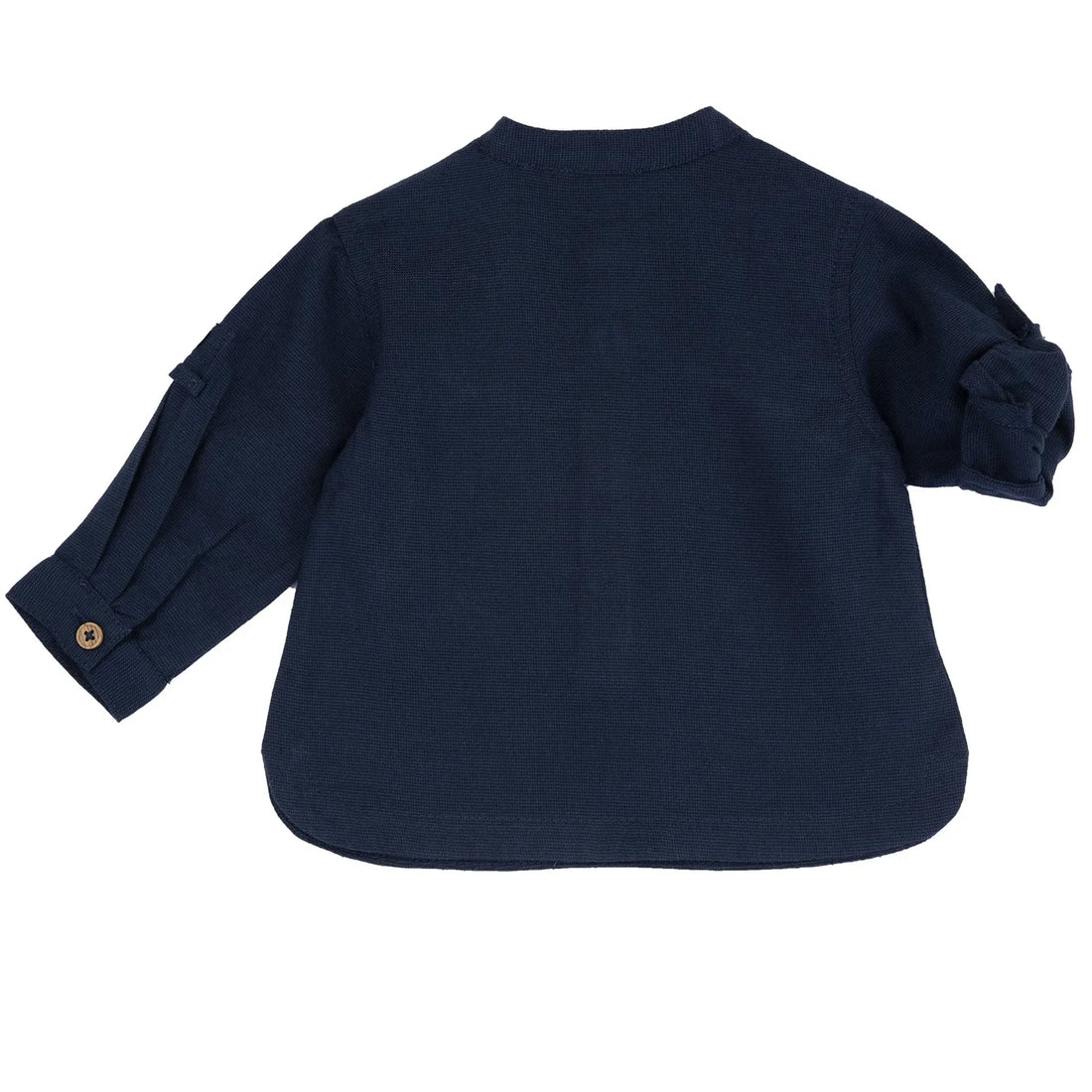 Boys Medium Blue Solid Shirt