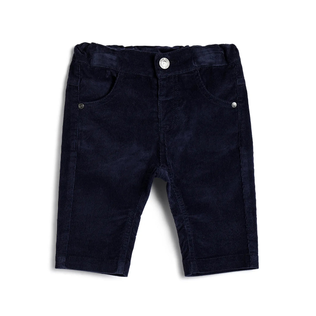 Boys Medium Blue Solid Trousers
