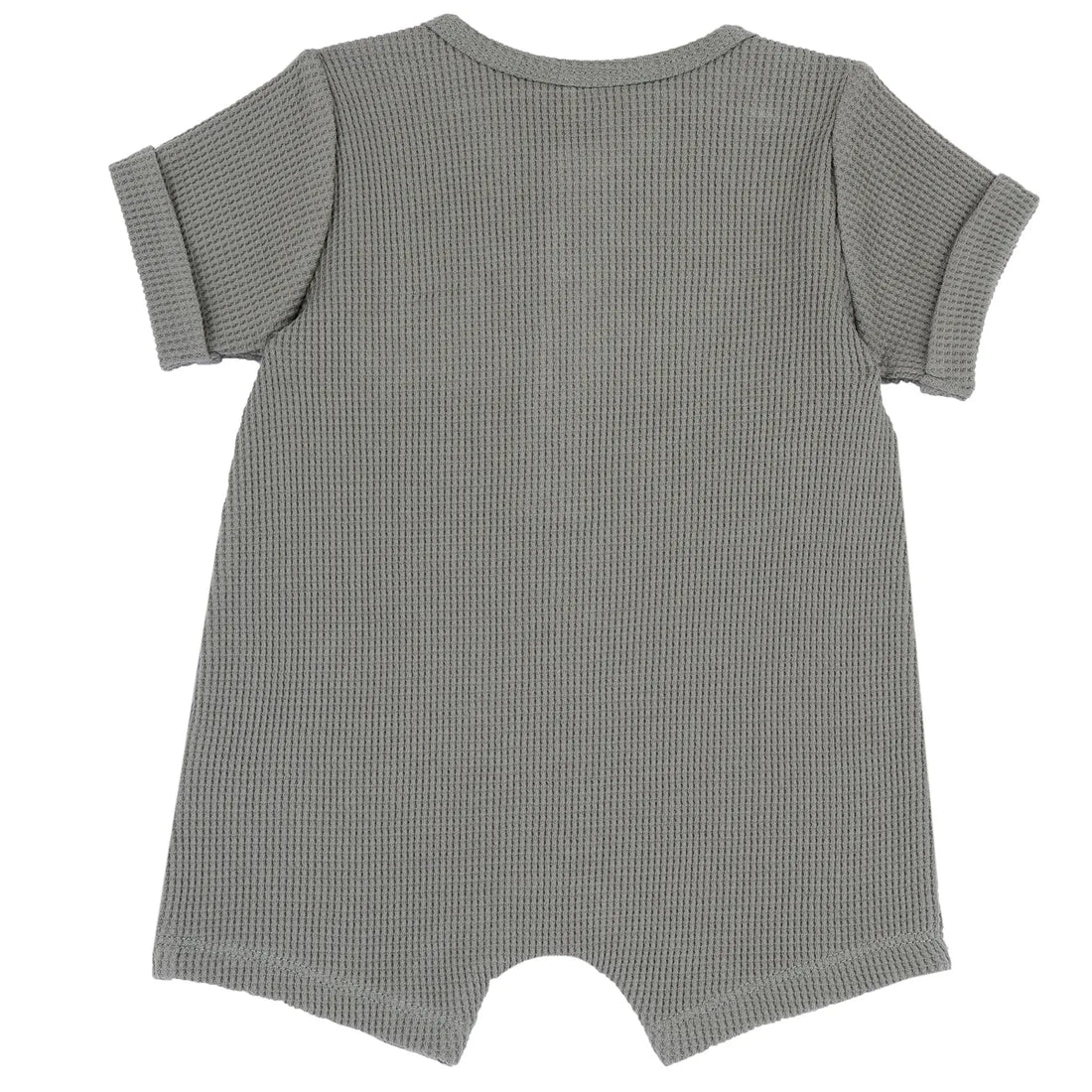 Boys Medium Green Applique Romper