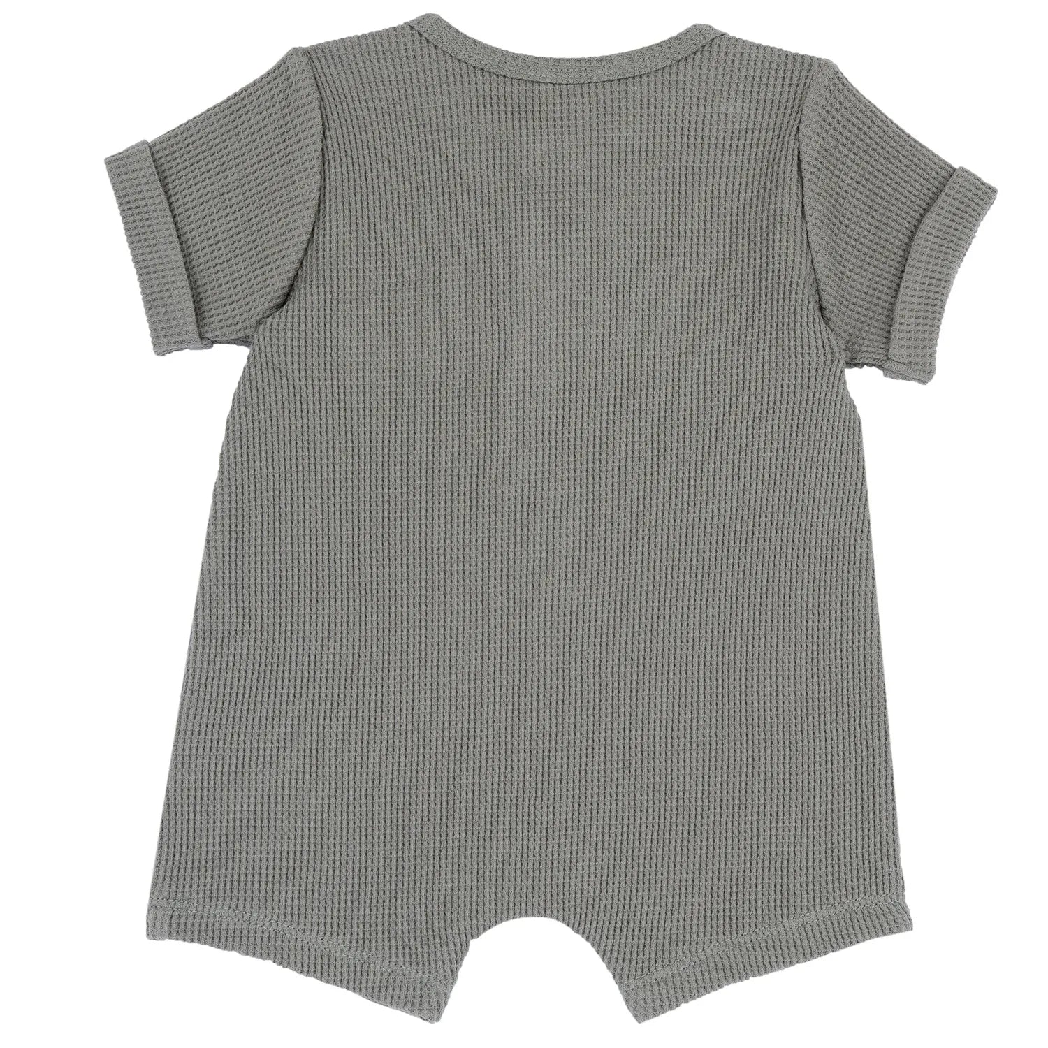 Boys Medium Green Applique Romper