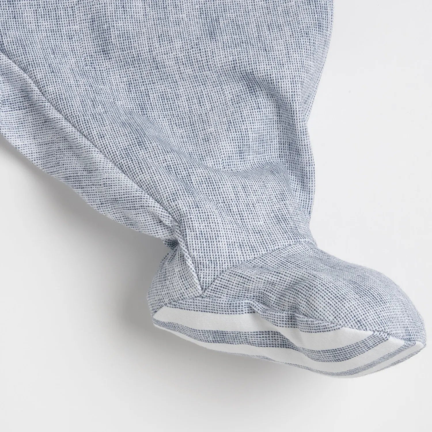 Boys Medium Light Blue Embroidered Back Opening Babysuit
