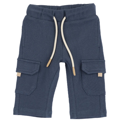 Boys Medium Light Blue Solid Trouser
