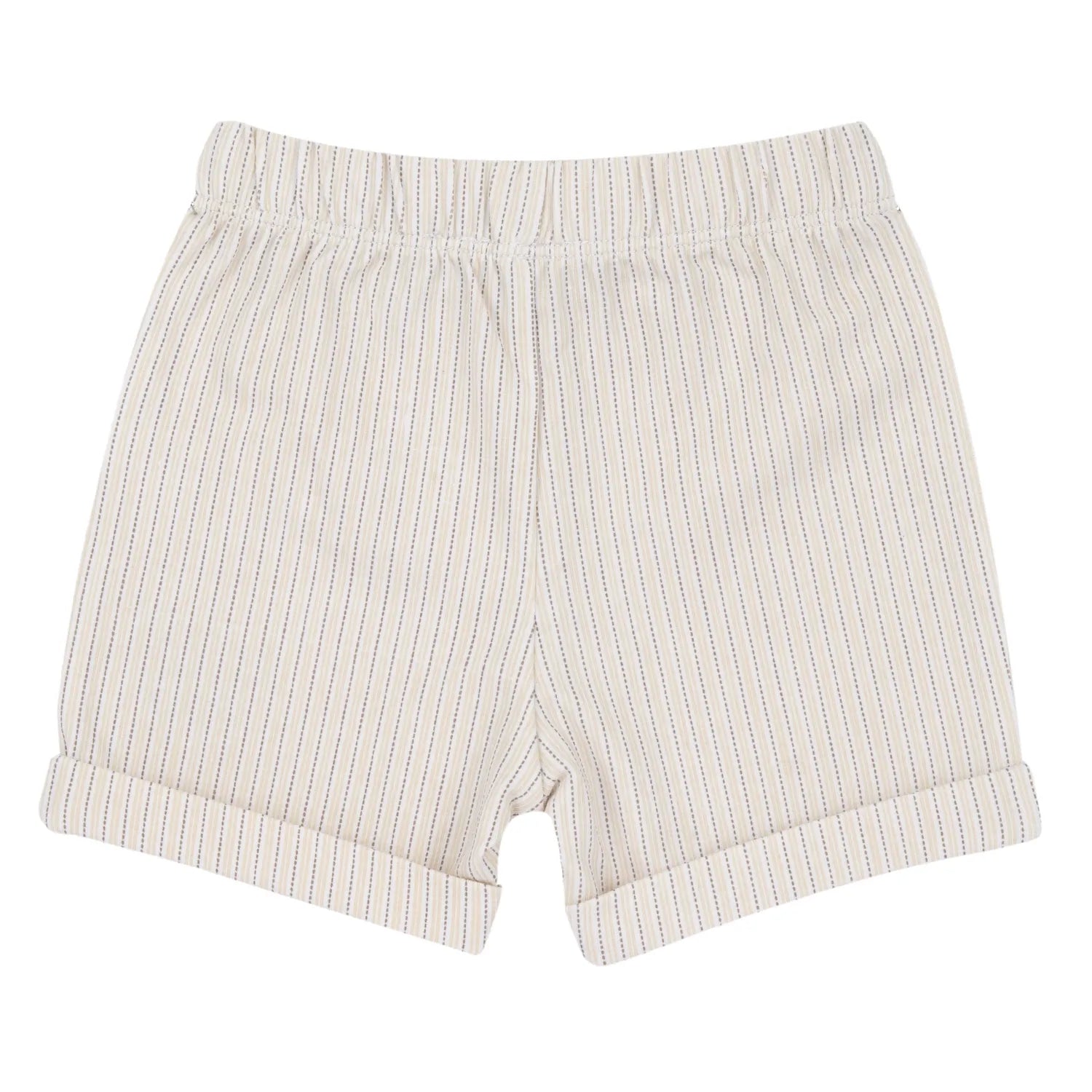 Boys Medium Natural Embroidered T-Shirt with Shorts