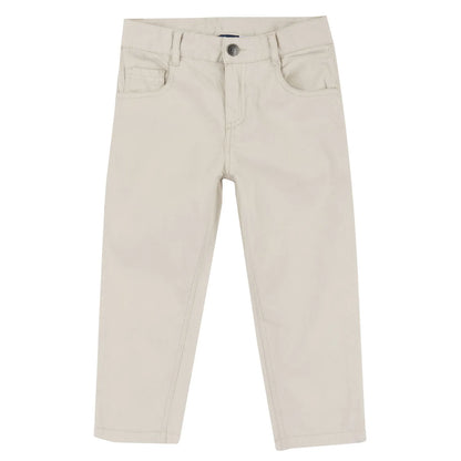 Boys Medium Natural Solid Trouser