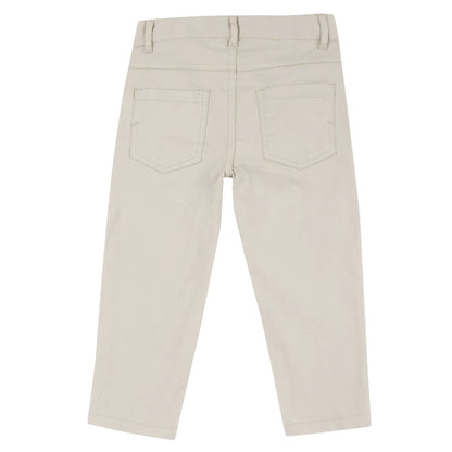 Boys Medium Natural Solid Trouser