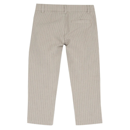 Boys Natural Striped Trouser